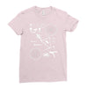 bicycle cyclopath bike hobby exploded Ladies Fitted T-Shirt