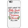 i just want to bake stuff and watch christmas movies all day iPhone 6/6s Case