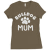 bulldog mum Ladies Fitted T-Shirt