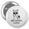 no drama llama Pin-back button