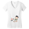 Cute Baby Painter's Dad Love Women's V-Neck T-Shirt