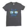 Beach Please Ladies Fitted T-Shirt