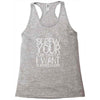 screw your lab safety i want superpowers Racerback Tank