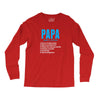 Papa Noun Definition Long Sleeve Shirts