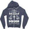 I Am One Blessed Pop Pop Zipper Hoodie