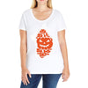 halloween pumpkins burst Ladies Curvy T-Shirt