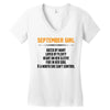 September Girl Hated By Many Women's V-Neck T-Shirt