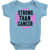 strong than cancer Baby Bodysuit