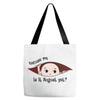 August Peeking Out Baby Boy Tote Bags
