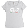 retro italo disco Women's Triblend Scoop T-shirt