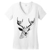 moose Women's V-Neck T-Shirt