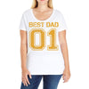 1 best dad Ladies Curvy T-Shirt