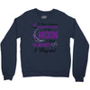 i love someone with pancreatic cancer to the moon &amp; back to infınıty Crewneck Sweatshirt