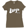 the loop where chicago rocks fm 97.9 Ladies Fitted T-Shirt