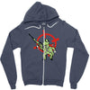 tortue tueuse de mario bros Zipper Hoodie
