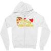 pizza is my valentine 2 Zipper Hoodie