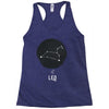 Leo Zodiac Sign Minimal Design Racerback Tank