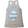 grumpa saurus rex Racerback Tank