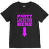 party location here V-Neck Tee
