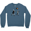 banksy kids play t.v. ball Crewneck Sweatshirt