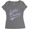 little dude Women's Triblend Scoop T-shirt