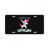 september born unicorns License Plate