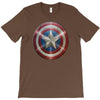 cotton captain america shield distressed, ideal gift or present T-Shirt