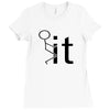 funny sweat Ladies Fitted T-Shirt