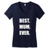 best. mum Women's V-Neck T-Shirt