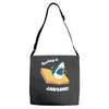 reading is jawsome Adjustable Strap Totes