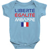 Librate Egalite Mbappe France Baby Bodysuit