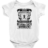 Never Underestimate The Strength Of A Melanoma Cancer Warrior Infant Clothing