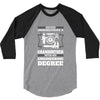 Never Underestimate A Grandfather With An Engineer Degree 3/4 Sleeve Shirt