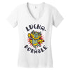 lucha dorable Women's V-Neck T-Shirt