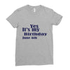 june 6 birthbay Ladies Fitted T-Shirt