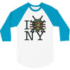 i (turtle) ny 3/4 Sleeve Shirt