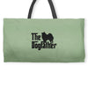 the dogfather american eskimo dog Weekender Totes