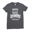 driver picks the music passenger shuts his cakehole Ladies Fitted T-Shirt