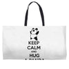 keep calm and hug a panda Weekender Totes