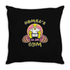 homer's gym Throw Pillow
