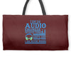 audio engineer tee Weekender Totes