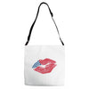 American Flag Lips Adjustable Strap Totes