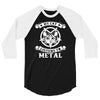 my cat listen to metal 3/4 Sleeve Shirt