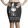 grim bunny Pencil Skirts