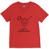 hearts queen of hearts V-Neck Tee