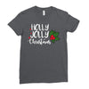 holly jolly christmas Ladies Fitted T-Shirt