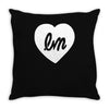 little mix logo heart Throw Pillow