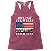 Lets Pray For Vegas, God Bless Racerback Tank