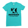 Backpacker Let's Explore The World Ladies Fitted T-Shirt