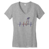 my heart beats for parrots Women's V-Neck T-Shirt